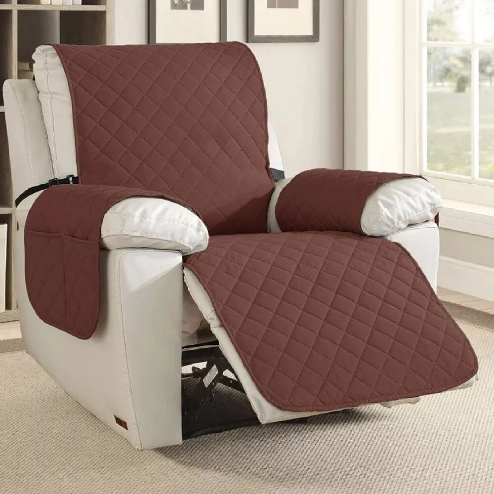 brand new in pkg TAOCOCO Waterproof Recliner Chair Cover in Brown color